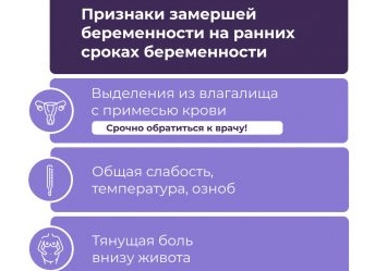 По каким признакам можно выявить замершую беременность на ранних сроках