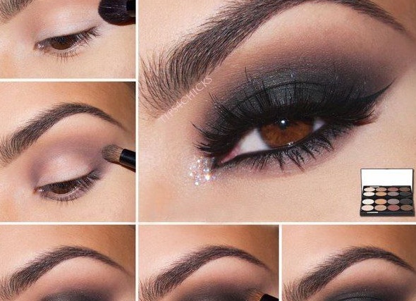Как сделать макияж «смоки айс» для зеленых глаз в домашних условиях