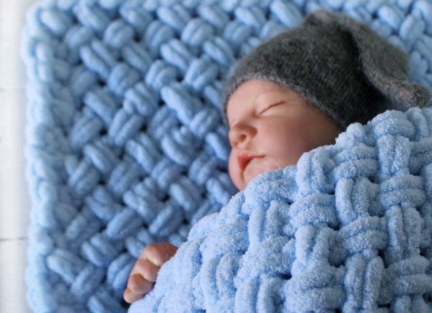Как связать плед крючком для новорожденного малыша Как связать плед крючком для новорожденного малыша