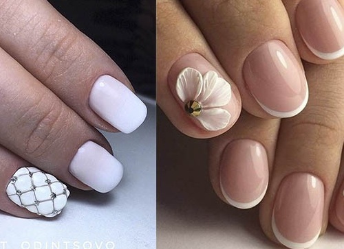 Интересные варианты дизайна коротких ногтей гель-лаком