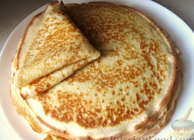 Как приготовить вкусные постные блины на воде без яиц