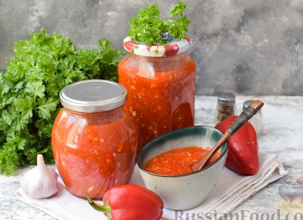 Приготовление аджики из помидор и перцев