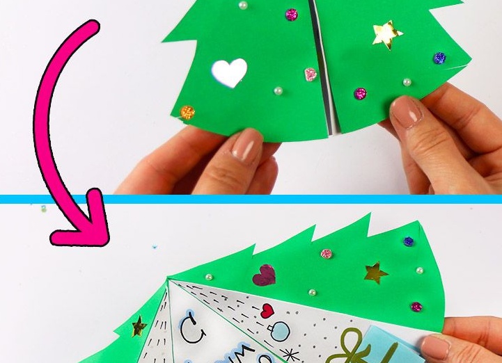 Как сделать рождественские и новогодние открытки своими руками Как сделать рождественские и новогодние открытки своими руками