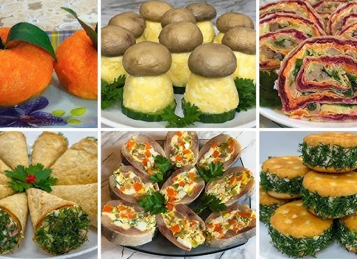 Вкусные закуски и салаты для новогоднего стола 2019 года Вкусные закуски и салаты для новогоднего стола 2019 года