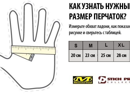 Как правильно определить размер руки для перчаток Как правильно определить размер руки для перчаток