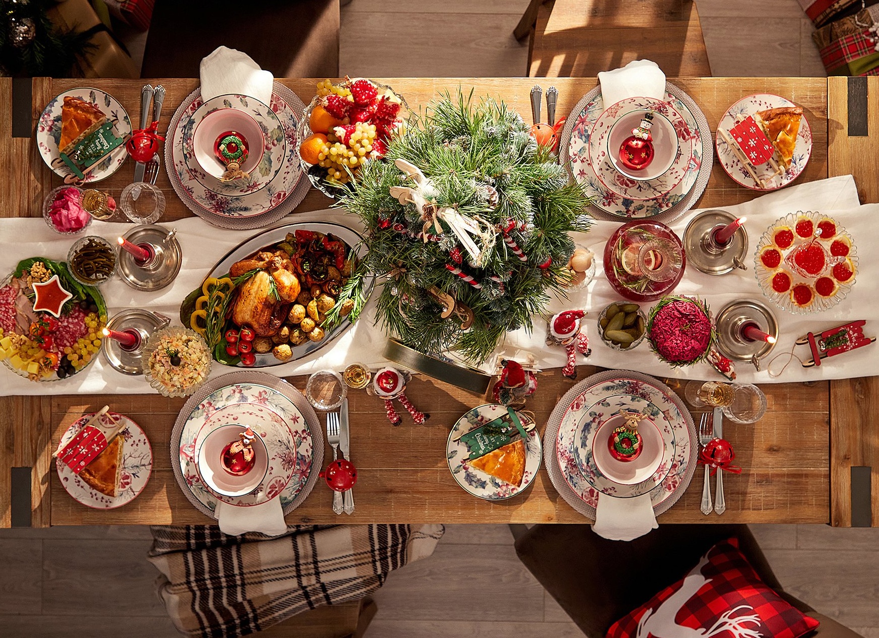 Правильная сервировка праздничного стола на Новый год 2019