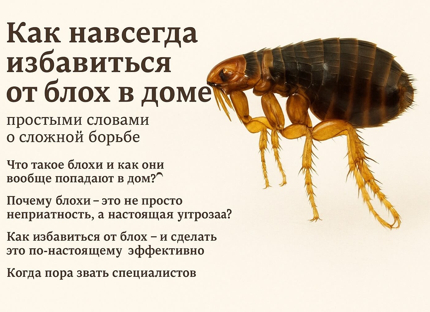 Как самостоятельно избавиться от блох в доме: способы и средства