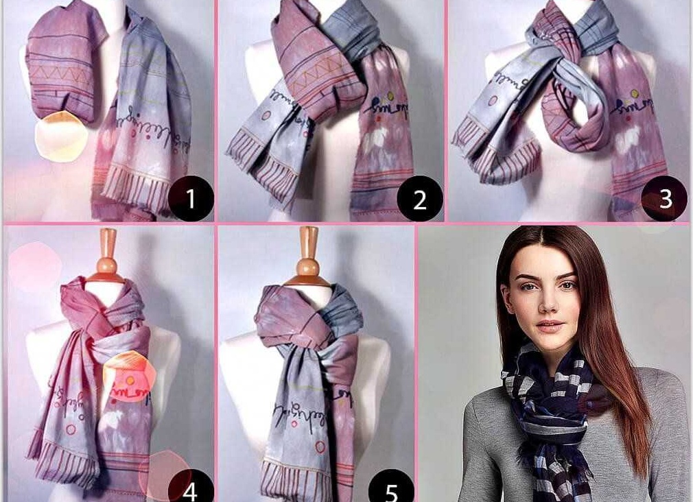 Как красиво завязывать шарф на пальто
