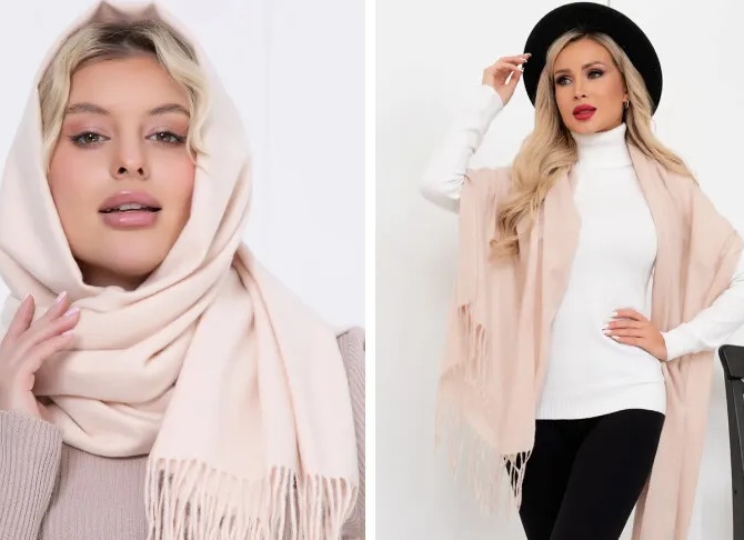 Как красиво завязать палантин на голове и шее Как красиво завязать палантин на голове и шее